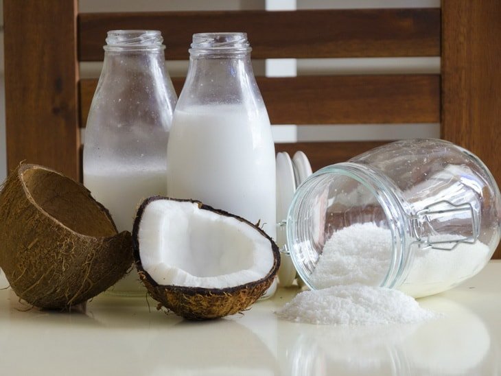 Кокос, кокосовое молоко и кокосовая стружка